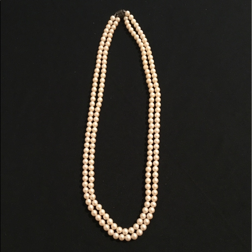 VTG Double Strand Faux Pearls - Picture 3 of 7